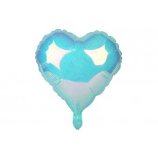 Воздушный шар сердце синий (45см) 5-89253