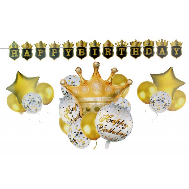 Комплект воздушных шаров + гирлянда 