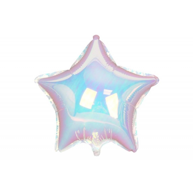 Воздушный шар звезда белый (45см) 5-89321