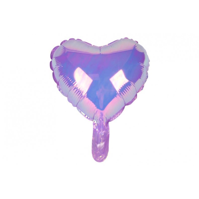 Воздушный шар сердце фиолетовый (25см) 5-89475