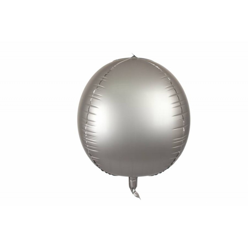 Воздушный шар матовый круглый (серебро)