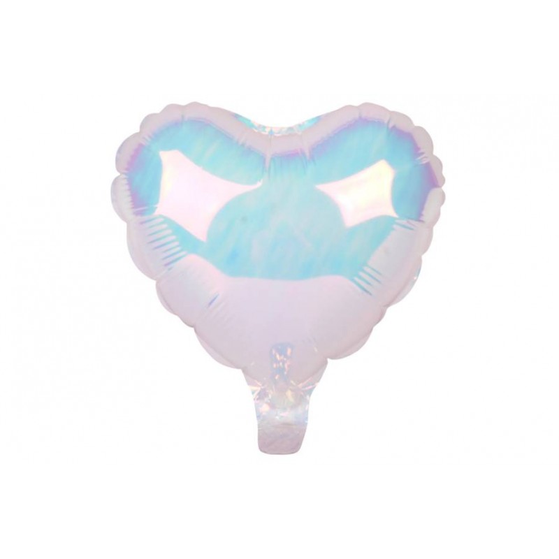 Воздушный шар сердце белый (25см) 5-89444
