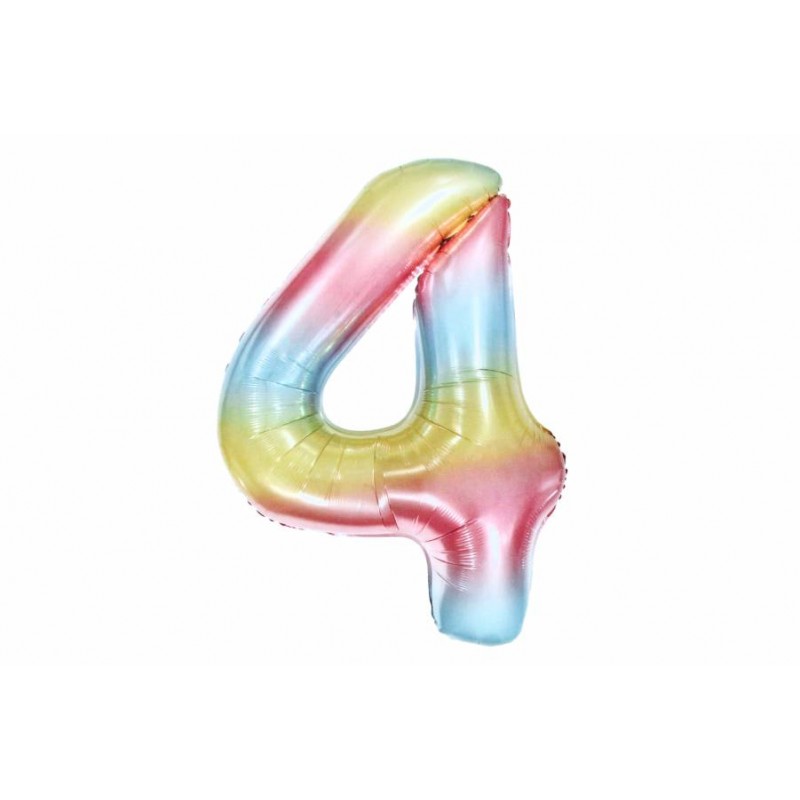 Воздушный шар в форме цифры  градиент 