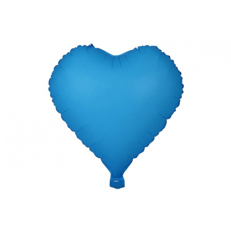 Воздушный шар сердце синий (55,5*46см) 5-89895