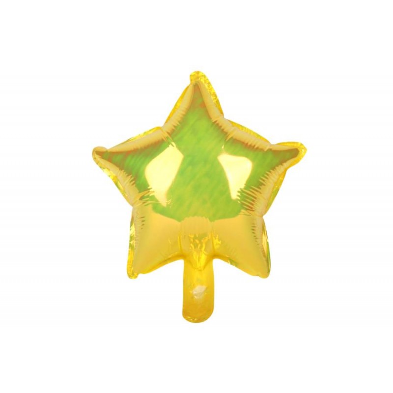 Воздушный шар звезда желтый (25см) 5-89529
