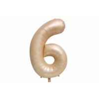 Воздушный шар в форме цифры карамельный 
