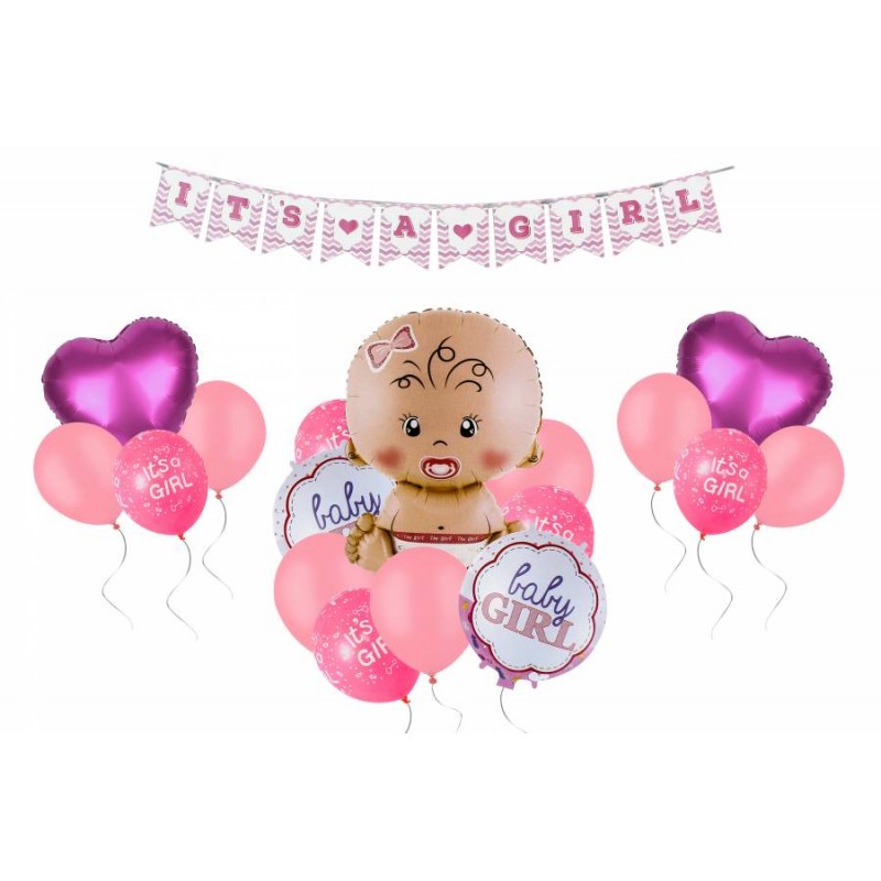 Комплект воздушных шаров + гирлянда 