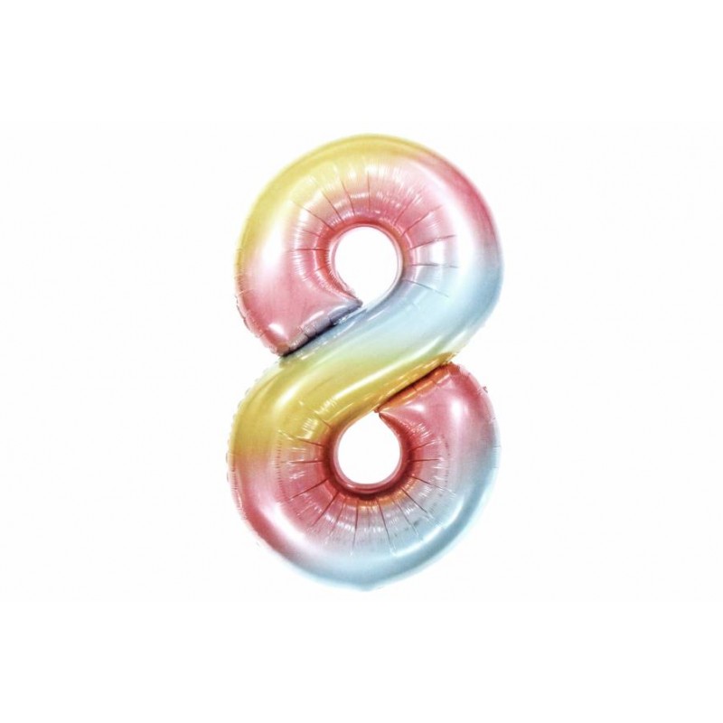 Воздушный шар в форме цифры  градиент 