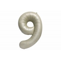 Воздушный шар в форме цифры молочный 