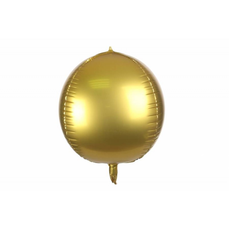 Воздушный шар матовый овальный (золото)