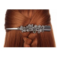 Боковой зажим для волос металлический 1-201031