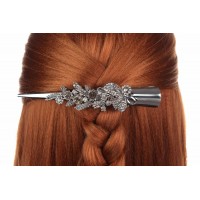 Боковой зажим для волос металлический 1-172485