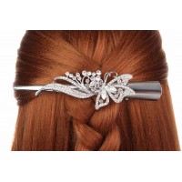 Боковой зажим для волос металлический 1-201093