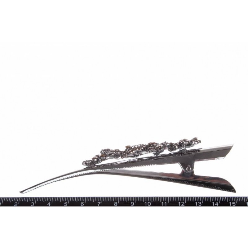 Боковой зажим для волос металлический 1-201056