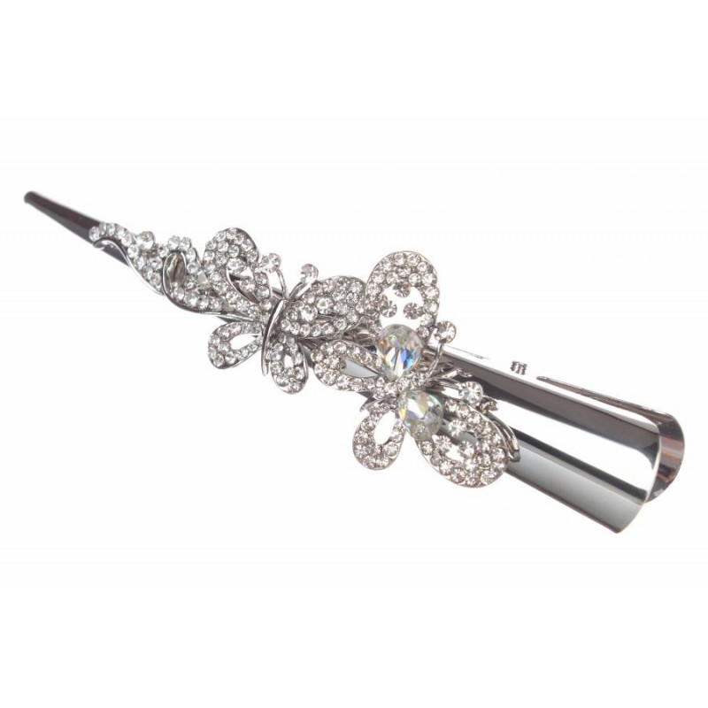 Боковой зажим для волос металлический 1-201079