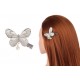 Заколка бабочка мнталлическая 4,5см 1-207347